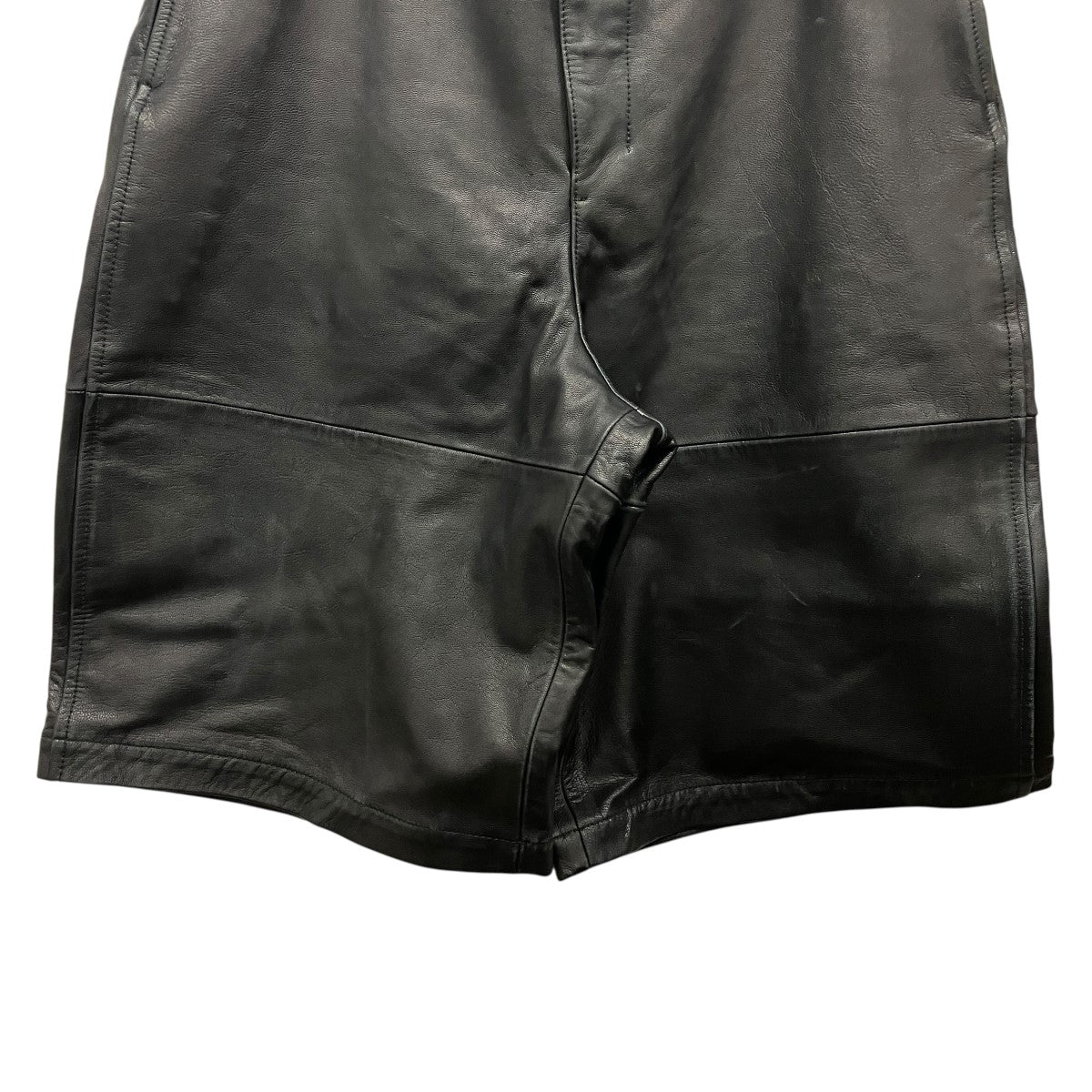 VEIN GOAT LEATHER BAGGY SHORTSUSED加工ゴートレザーハーフパンツVP61-329 古着・中古-4枚目のアイテム画像