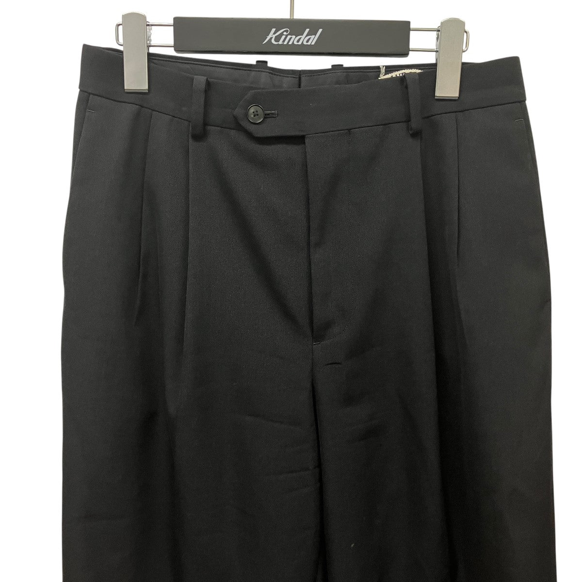 AURALEE LIGHT WOOL MAX GABARDINE TWO-TUCK SLACKSライトウールマックスギャバジンスラックスA22AP02MG 古着・中古-3枚目のアイテム画像