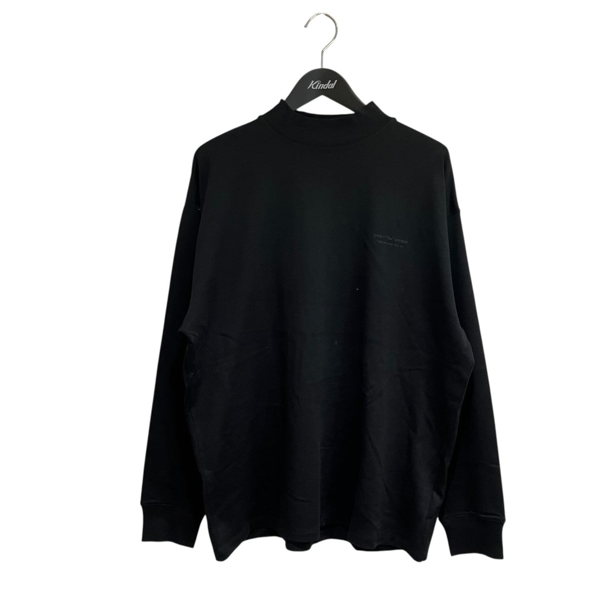 beautiful people suvin pima jersey glenn gould T-shirtモックネック長袖Tシャツ 古着・中古-1枚目のアイテム画像