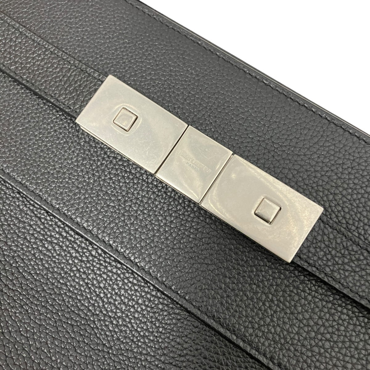 Saint Laurent Paris レザートートバッグ757302 ﾏﾝﾊｯﾀﾝ N/S ﾄｰﾄ 古着・中古-6枚目のアイテム画像