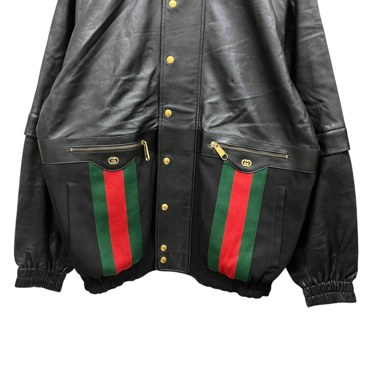 GUCCI レザージャケット624737 古着・中古-5枚目のアイテム画像