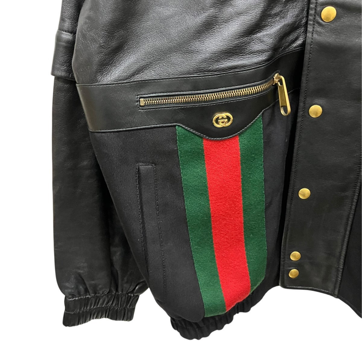GUCCI レザージャケット624737 古着・中古-6枚目のアイテム画像