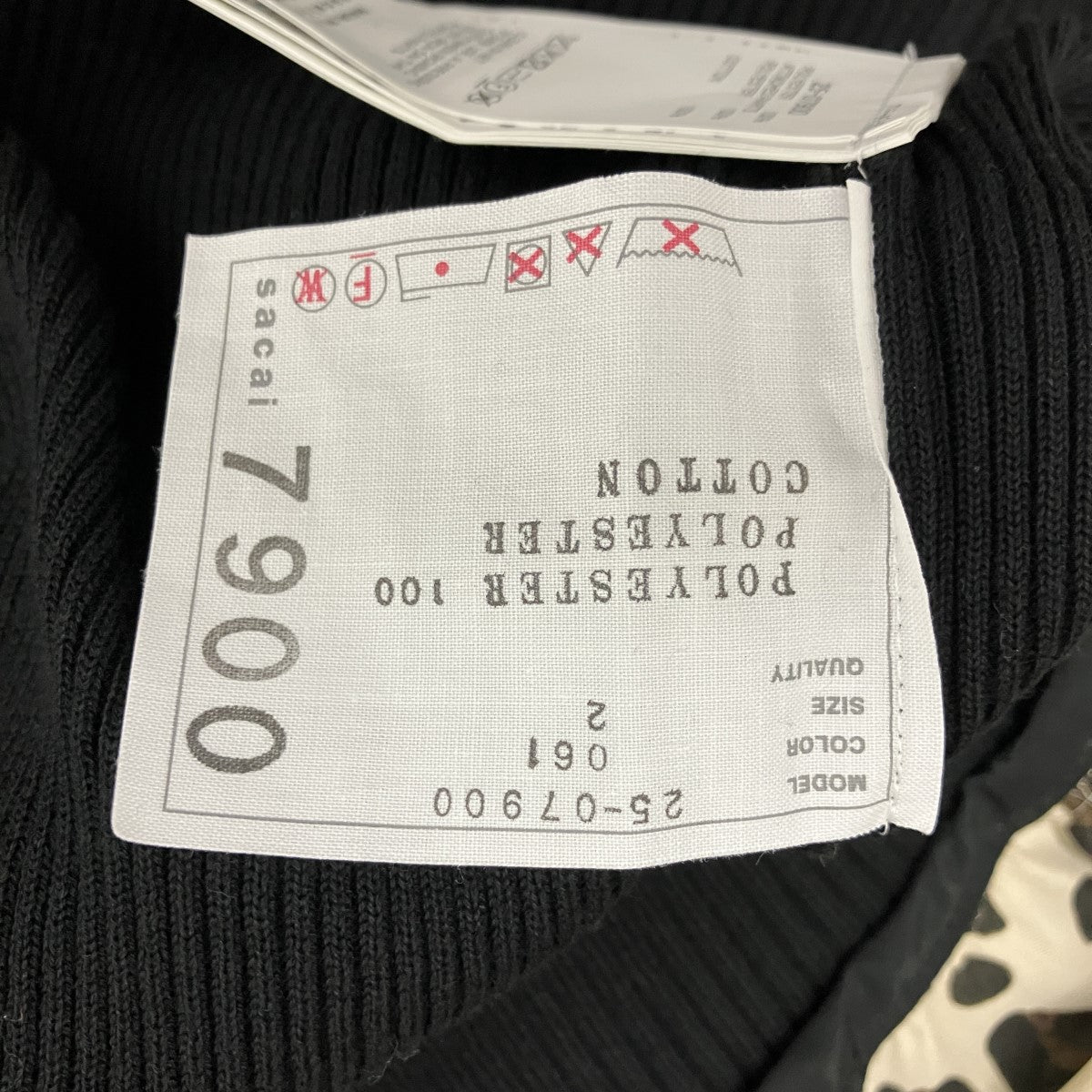 sacai(サカイ) 25SSレオパード柄ワンピース25-07900 25-07900 ベージュ
