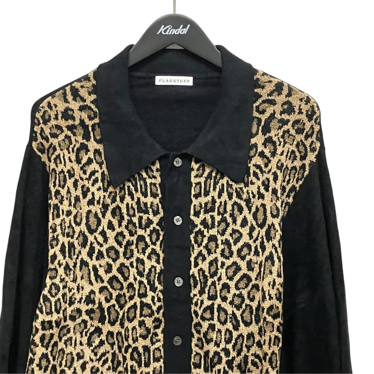 FLAGSTUFF L S LEOPARD SWEATERレオパードカーディガンFS1537 古着・中古-3枚目のアイテム画像