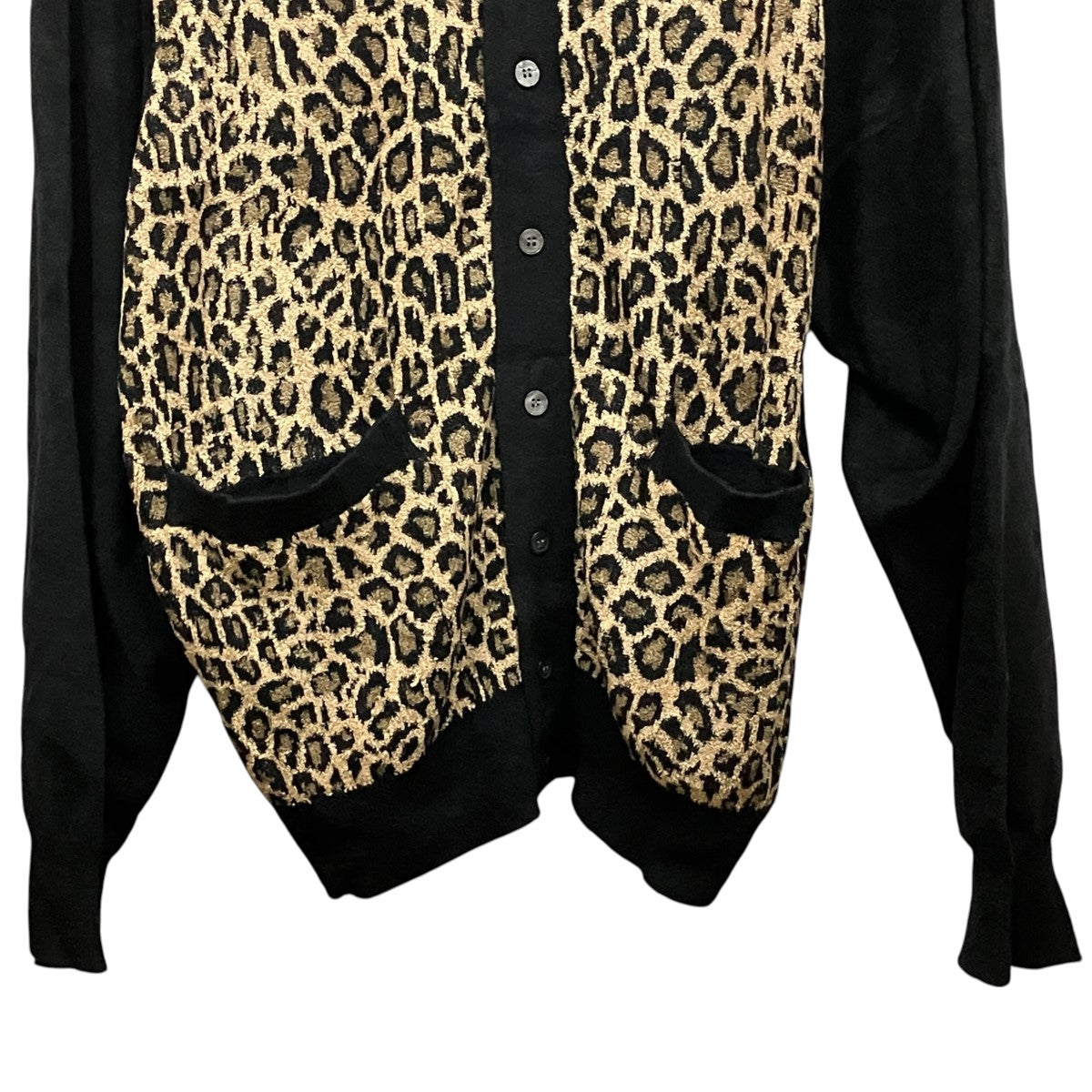 FLAGSTUFF L S LEOPARD SWEATERレオパードカーディガンFS1537 古着・中古-4枚目のアイテム画像
