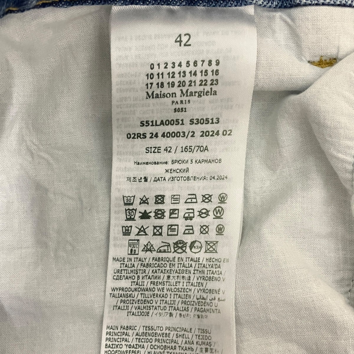 Maison Margiela1 PANTS 5 POCKETSデニムジーンズ スラッシュディテール デニムパンツS51LA0051 古着・中古-6枚目のアイテム画像