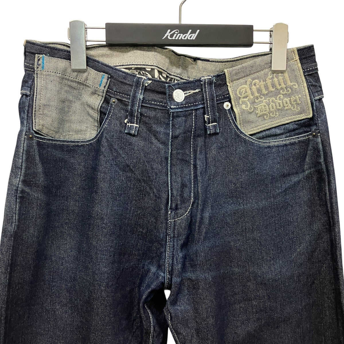 Artful Dodger ラインストーンペイントデニムパンツ 古着・中古-3枚目のアイテム画像