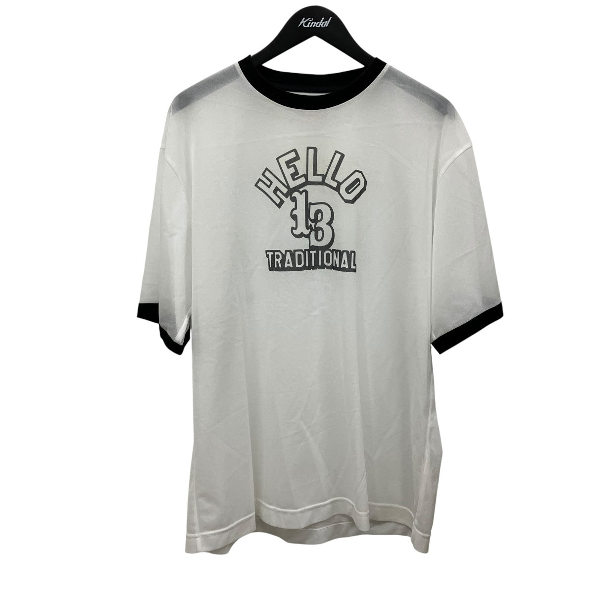 CLEAR RINGER T-SHIRTプリントシースルーリンガーTシャツM25K6CS008