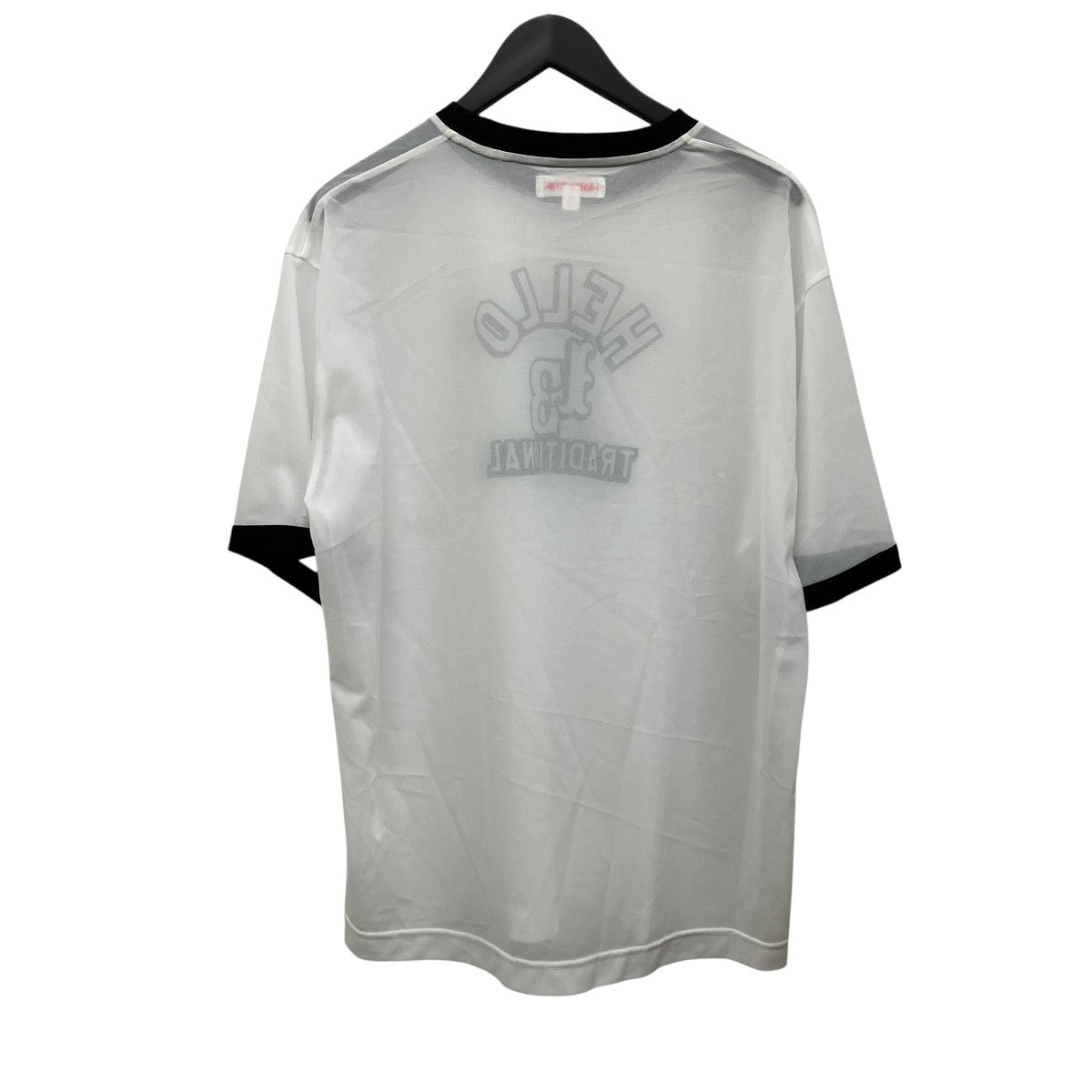 CLEAR RINGER T-SHIRTプリントシースルーリンガーTシャツM25K6CS008