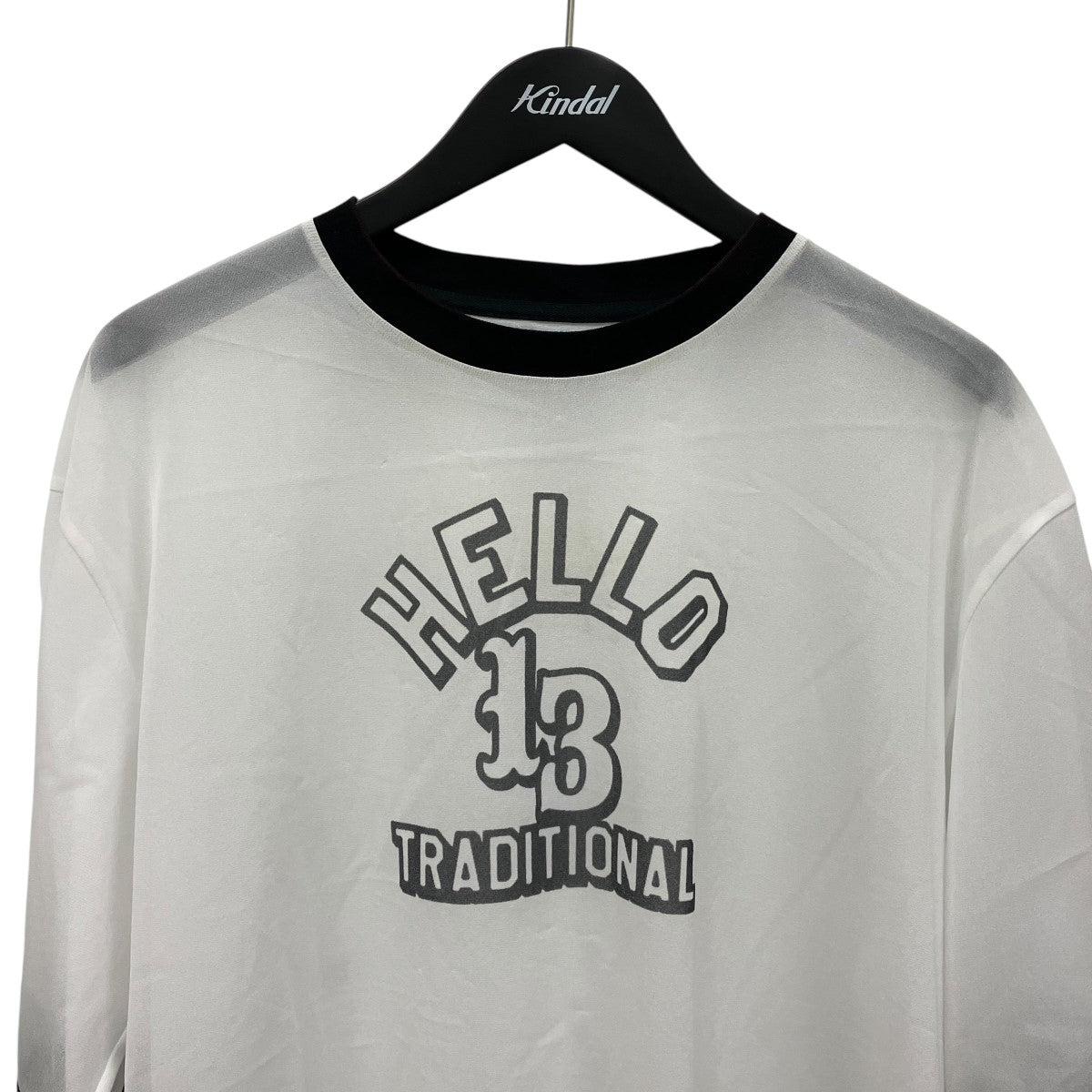 CLEAR RINGER T-SHIRTプリントシースルーリンガーTシャツM25K6CS008