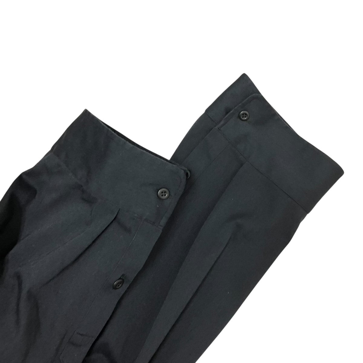 アシンメトリーボタンデザイン長袖ブラウス0123030704
