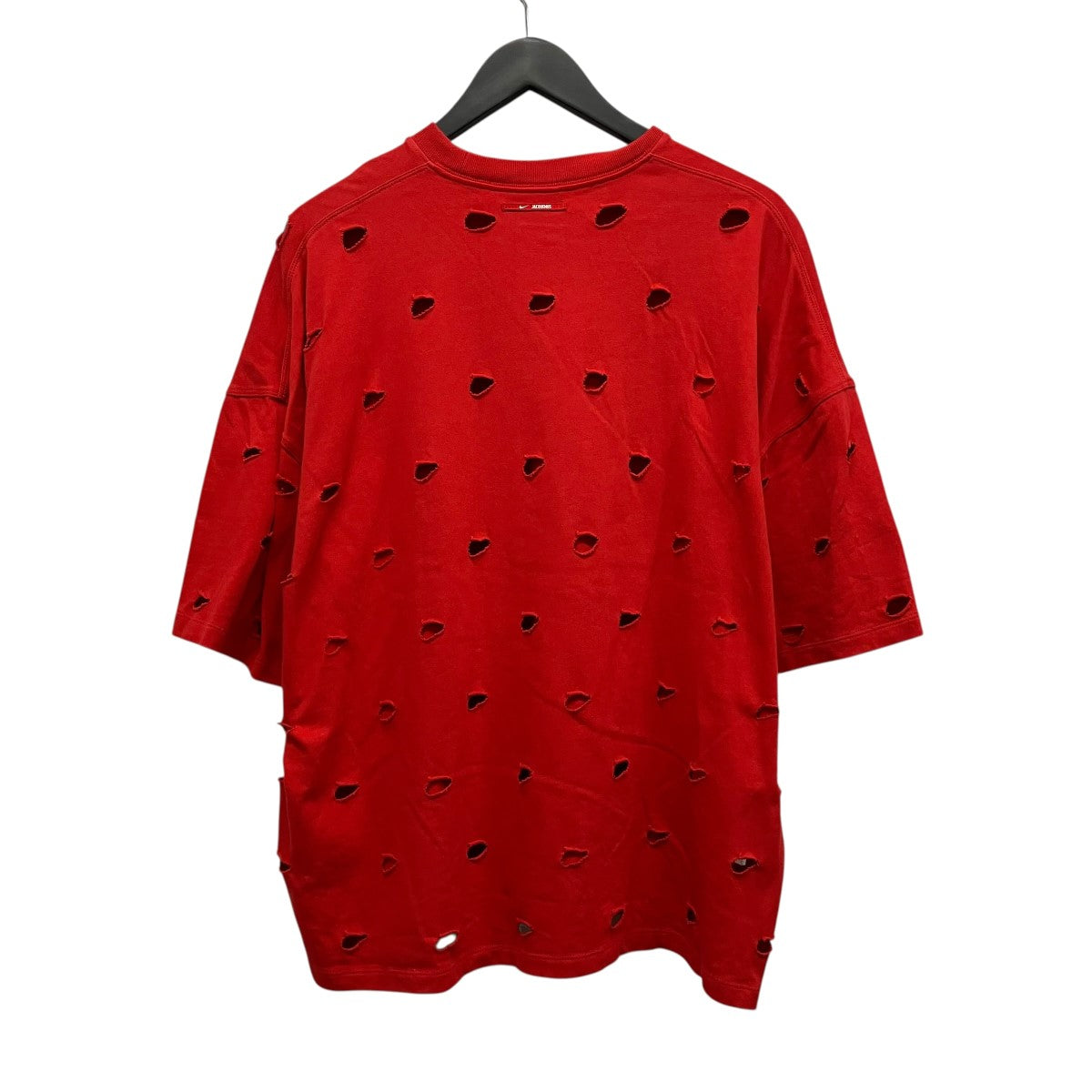 NIKE×JACQUEMUS ダメージ加工TシャツFJ3478-657 古着・中古-2枚目のアイテム画像