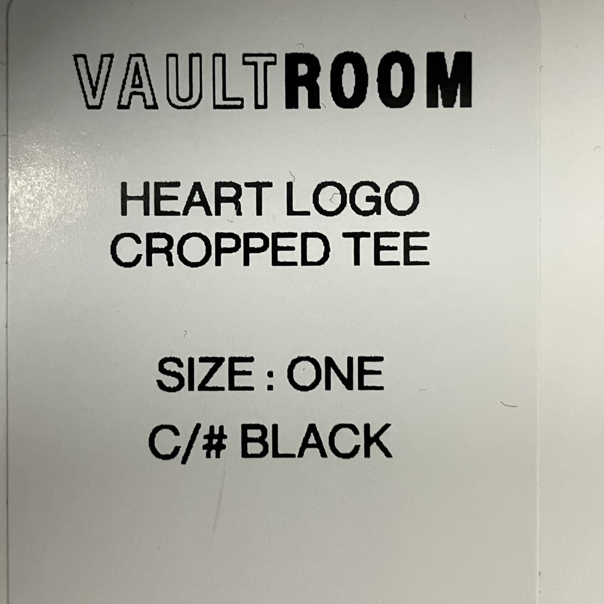 HEART LOGO CROPPED TEEロゴプリントTシャツ