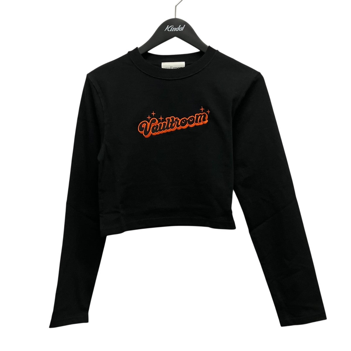 SPARKLE LOGO CROPPED L S TEEロゴ刺しゅう長袖Ｔシャツ
