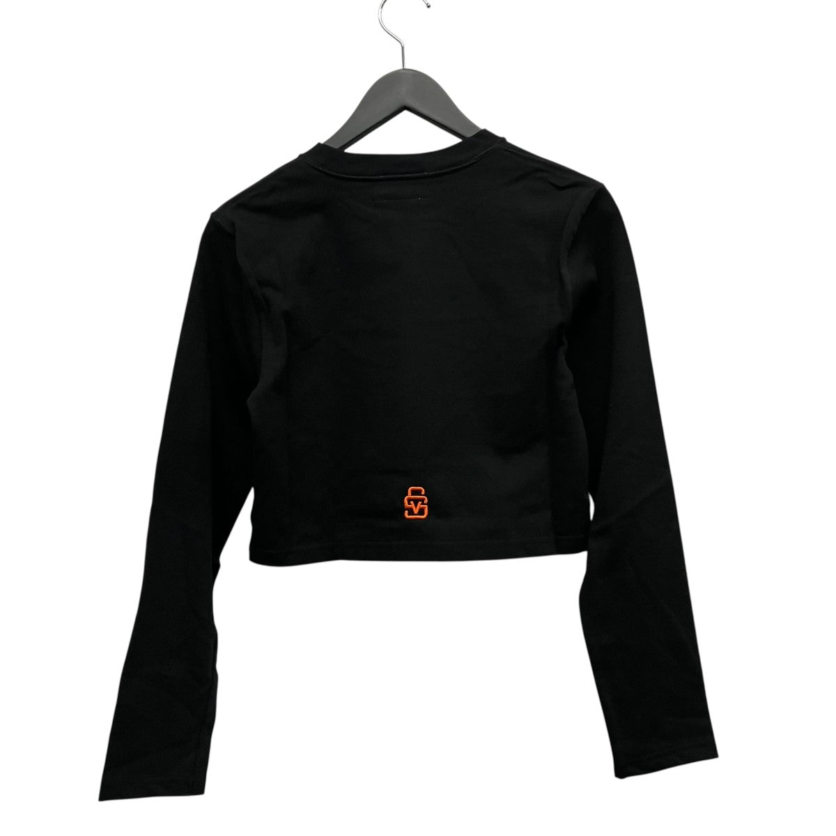 SPARKLE LOGO CROPPED L S TEEロゴ刺しゅう長袖Ｔシャツ