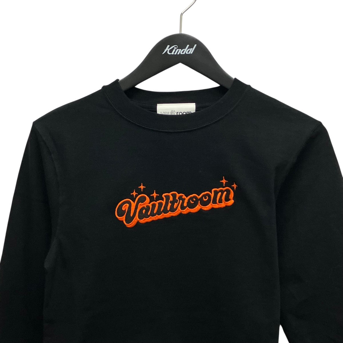 SPARKLE LOGO CROPPED L S TEEロゴ刺しゅう長袖Ｔシャツ