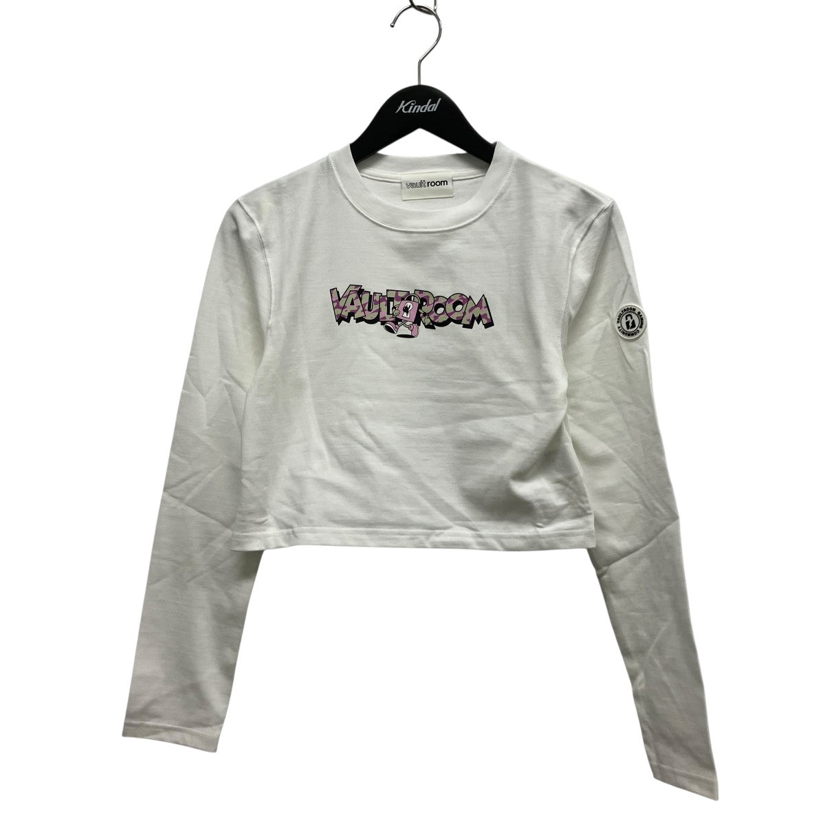 CAMO LOGO CROPPED L S TEEカモロゴプリント長袖Tシャツ