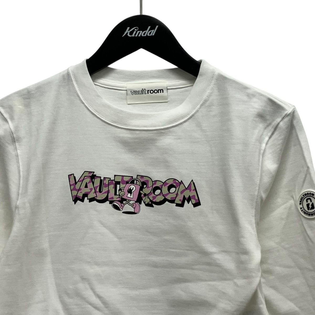 CAMO LOGO CROPPED L S TEEカモロゴプリント長袖Tシャツ