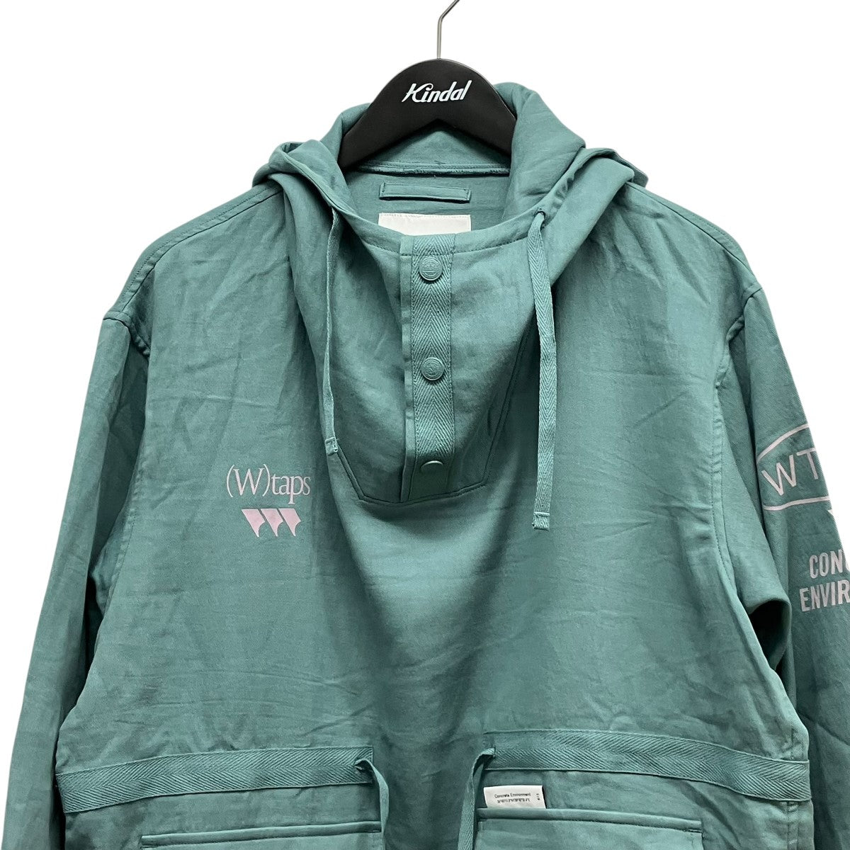 26SSCHAMBER   LS   COTTON． TWILLプルオーバーフーデットシャツ261CWDT-SHM04