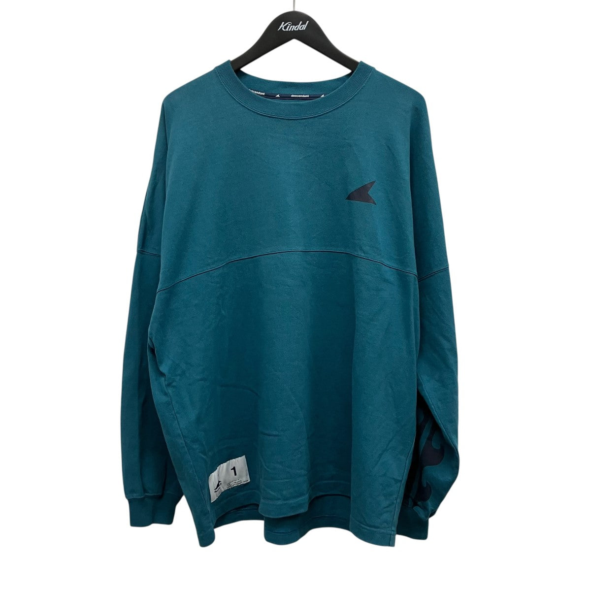 DESCENDANT 25AWCETUS JERSEY LSロゴプリントロングTシャツ 古着・中古-2枚目のアイテム画像