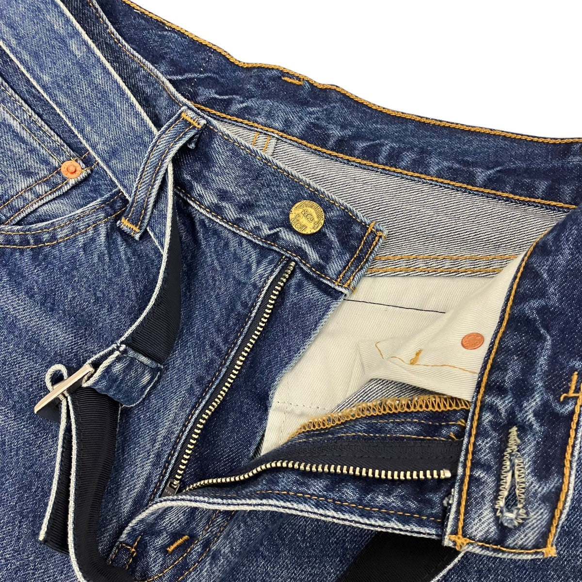 sacai×LEVI'S 25SSベルテッドデニムパンツ25-0962S 25-0962S