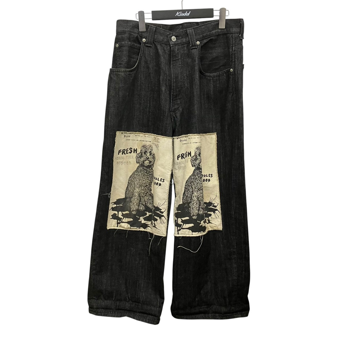 KIDILL×EDWIN×Jamie Reid WIDE STRAIGHT HAKAMAパッチデニムパンツKLED04 古着・中古-1枚目のアイテム画像