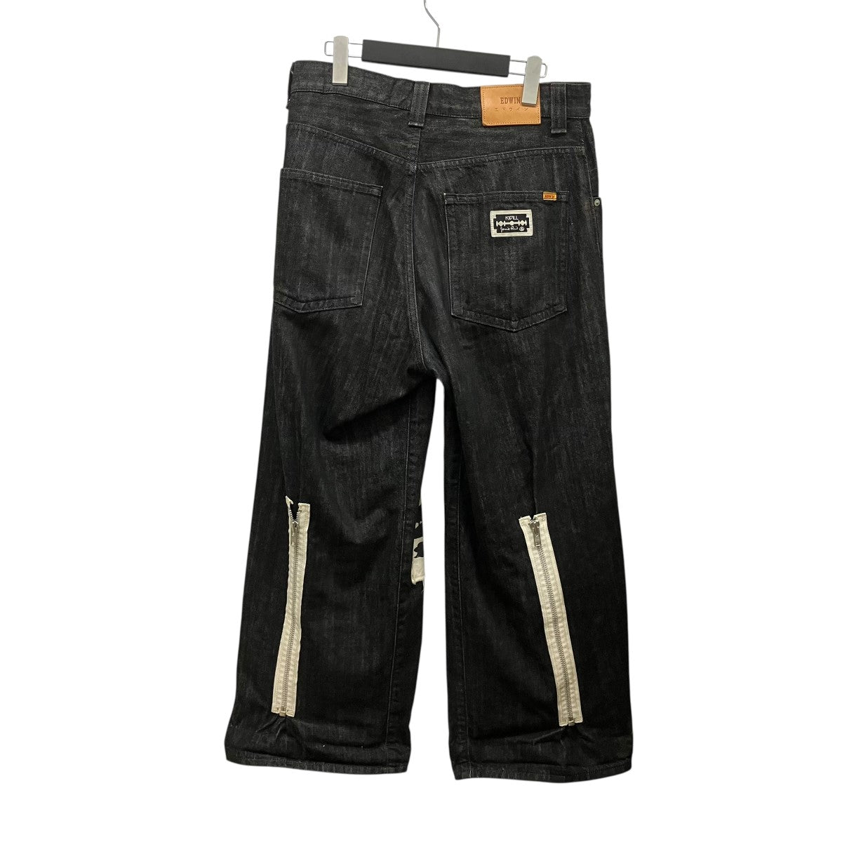 KIDILL×EDWIN×Jamie Reid WIDE STRAIGHT HAKAMAパッチデニムパンツKLED04 古着・中古-2枚目のアイテム画像