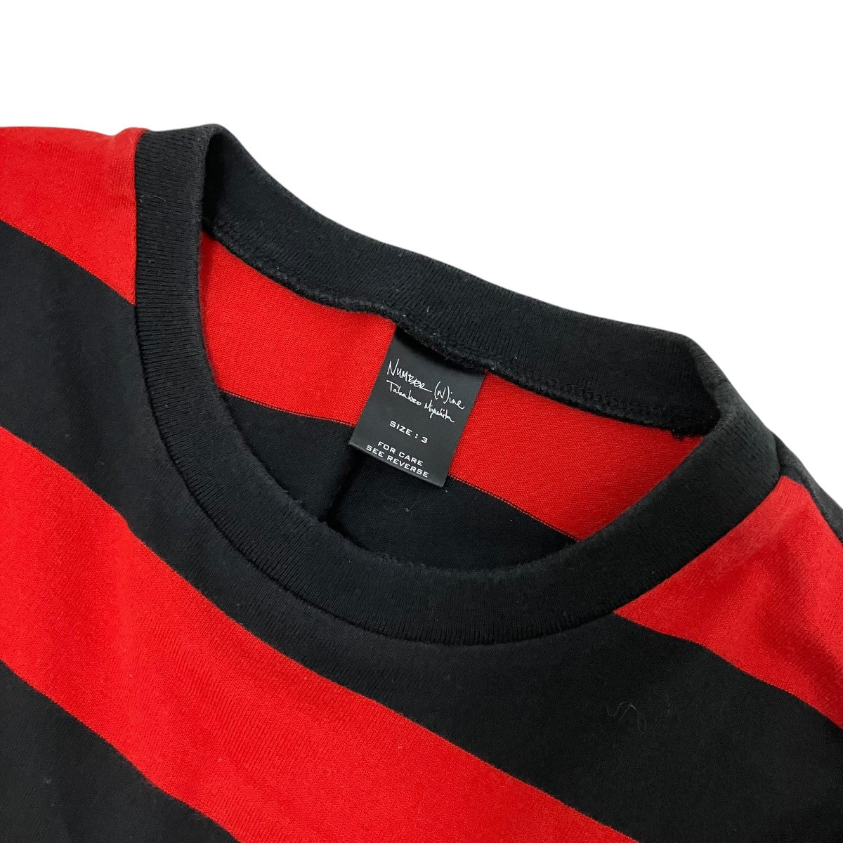 NUMBER (N)INE ボーダーTシャツ 古着・中古-5枚目のアイテム画像