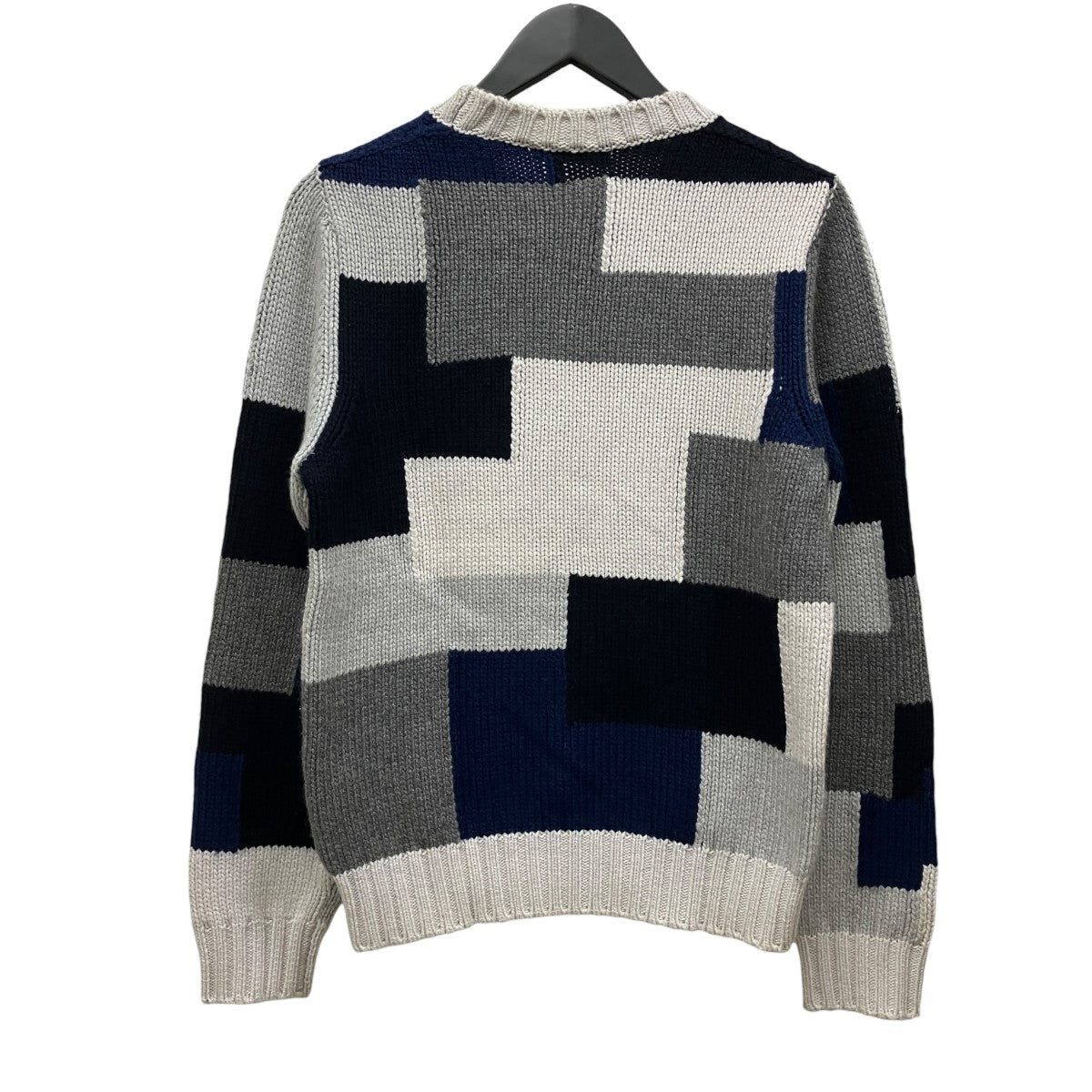CRUCIANI パッチワークカシミヤニットセーターCU20.200 古着・中古-2枚目のアイテム画像