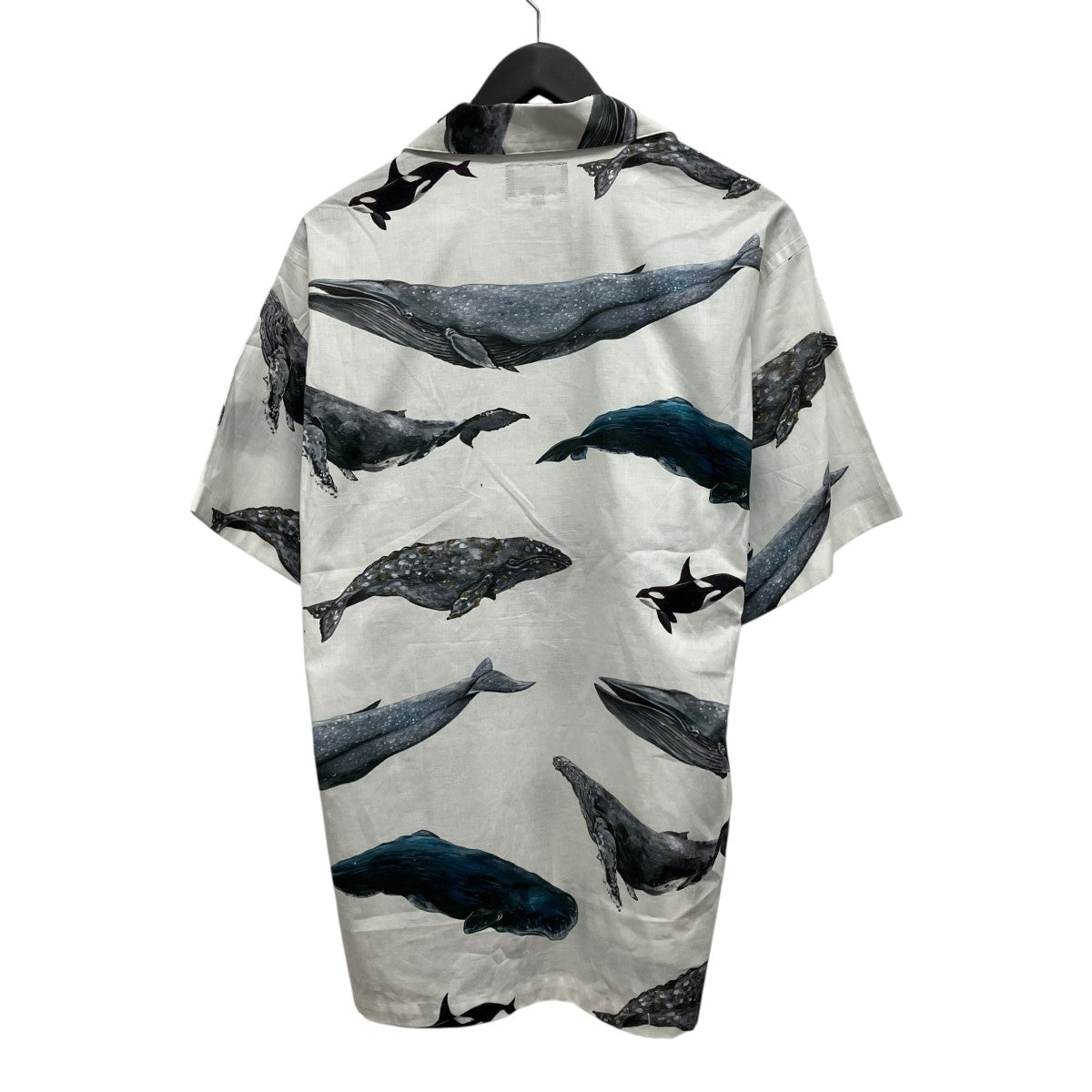 DESCENDANT SEAFARERS TEXTILE SS SHIRTクジラプリントシャツ 古着・中古-2枚目のアイテム画像