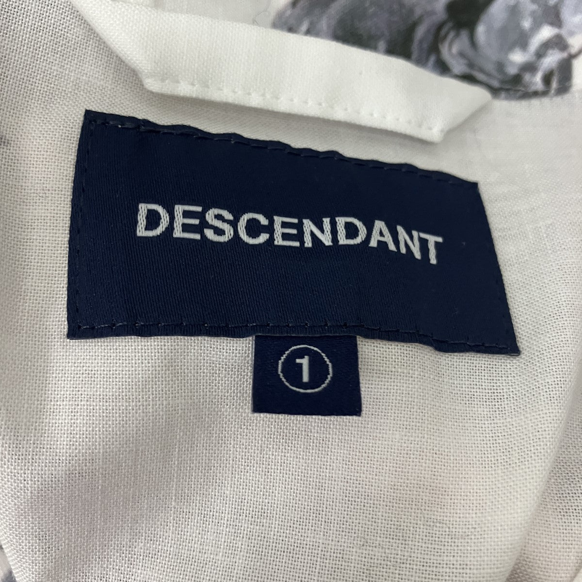 DESCENDANT SEAFARERS TEXTILE SS SHIRTクジラプリントシャツ 古着・中古-5枚目のアイテム画像