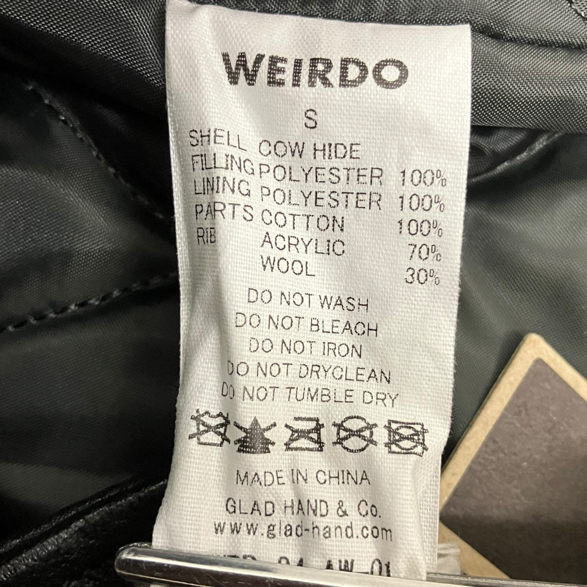 WEIRDO SPUTNIKS - LEATHER PHARAOHオールレザーファラオジャケットWRD-24-AW-01 古着・中古-7枚目のアイテム画像