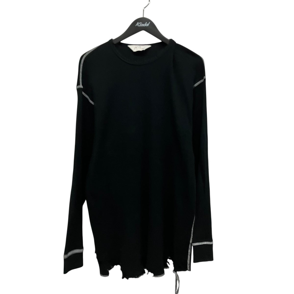 DAMAGE WAFFLE CREW LS T-SHIRTワッフルロングTシャツANC-CT134