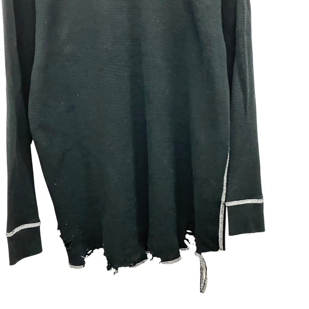 DAMAGE WAFFLE CREW LS T-SHIRTワッフルロングTシャツANC-CT134