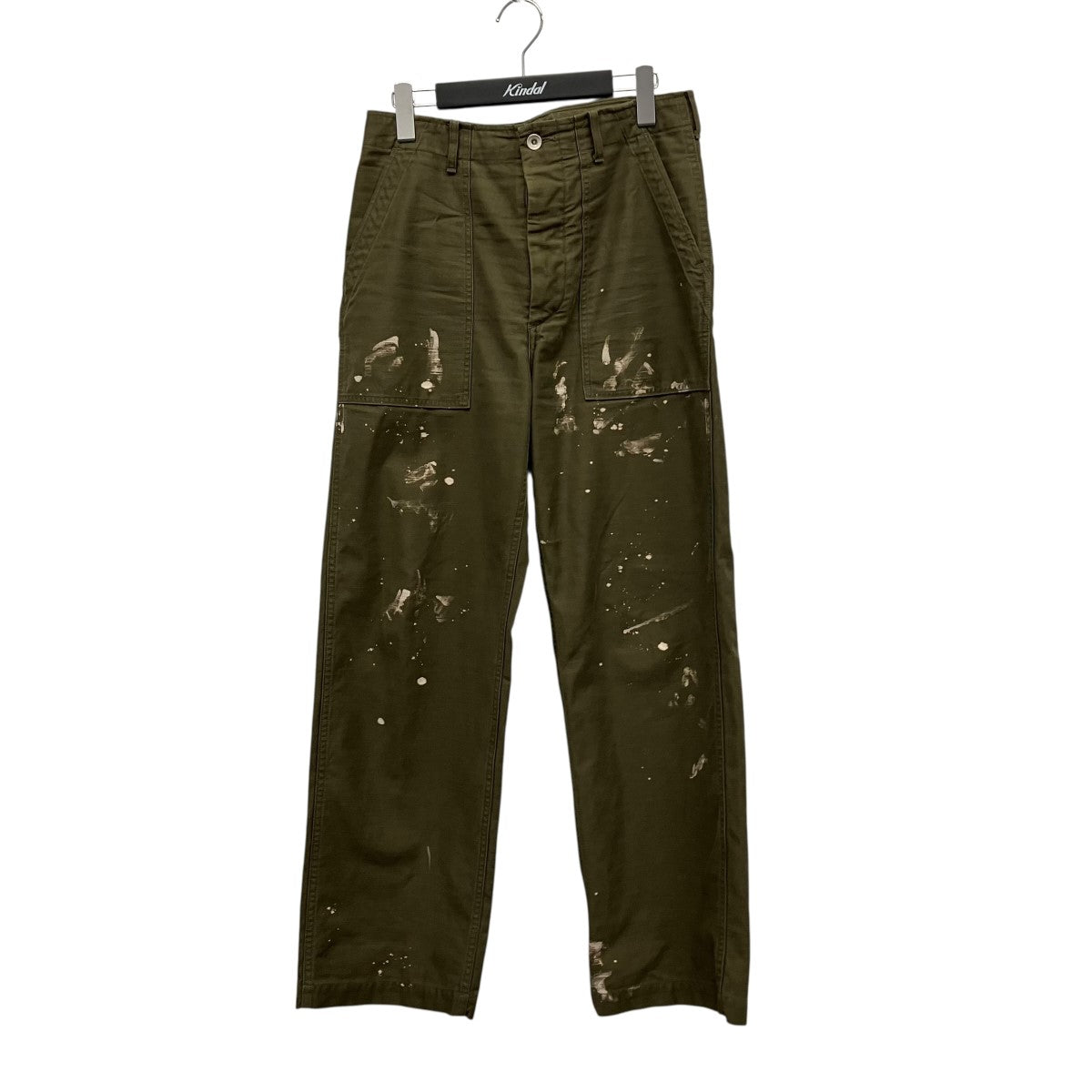 WASHED BAGGY SATIN BLEACHED BAKER PANTSバギーブリーチアウトベイカーパンツA25AP01BP