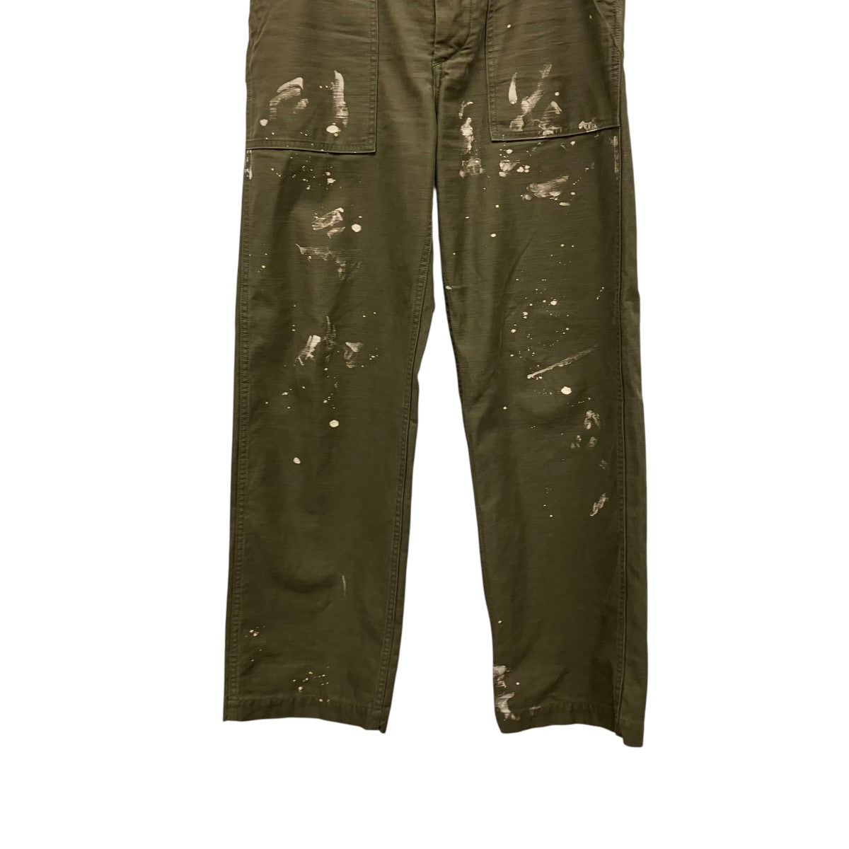 WASHED BAGGY SATIN BLEACHED BAKER PANTSバギーブリーチアウトベイカーパンツA25AP01BP