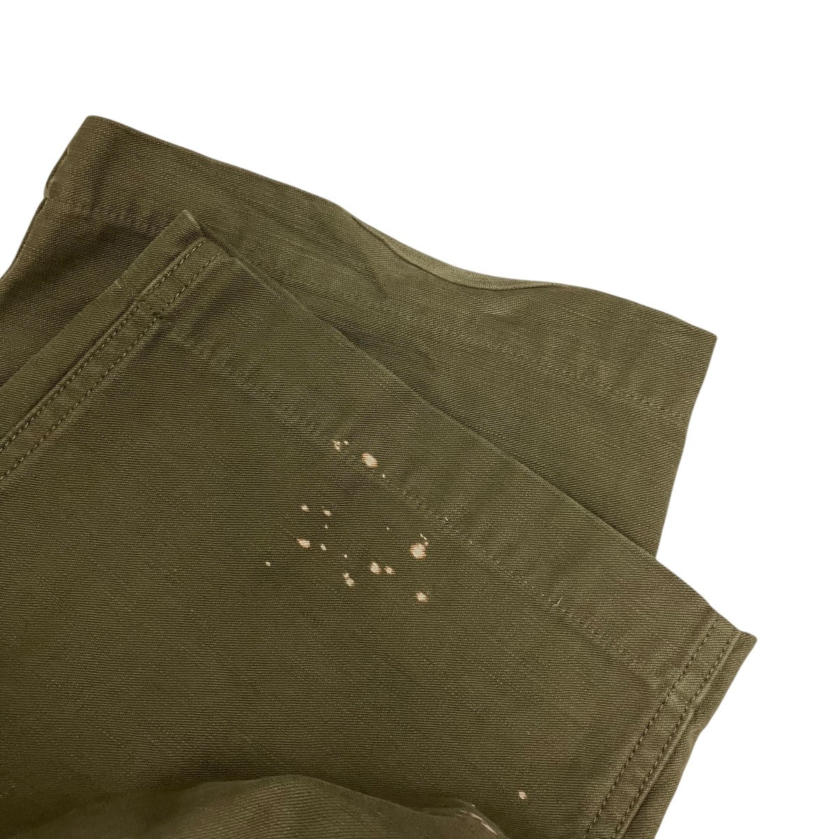 WASHED BAGGY SATIN BLEACHED BAKER PANTSバギーブリーチアウトベイカーパンツA25AP01BP