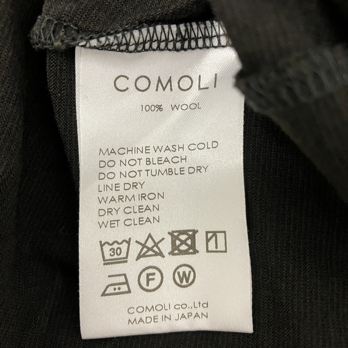 COMOLI サマーウール天竺TシャツX01-05013 古着・中古-6枚目のアイテム画像