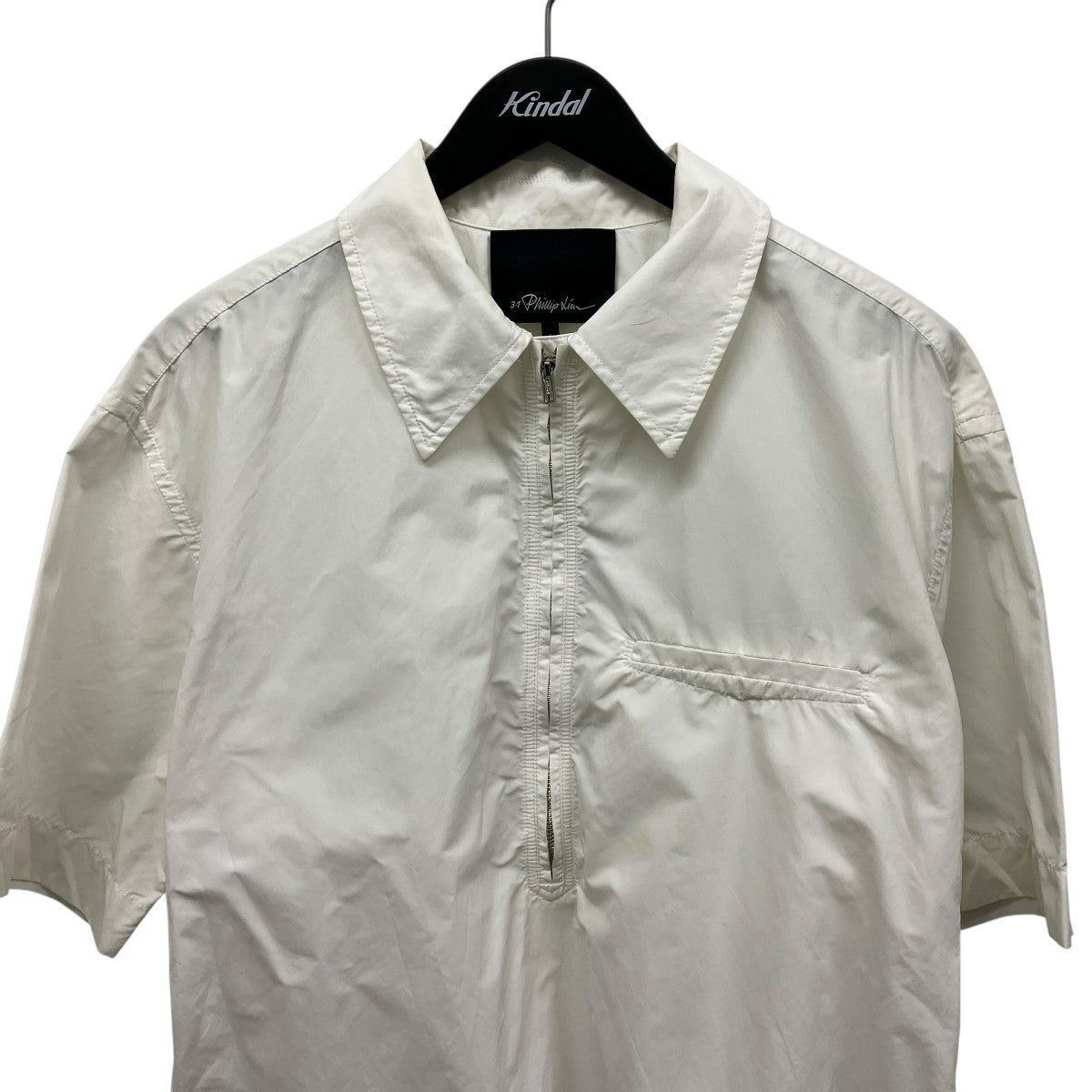 3．1 phillip lim Half-Zip Polo Shirtハーフジップ半袖シャツS221-2345NSCM 古着・中古-3枚目のアイテム画像
