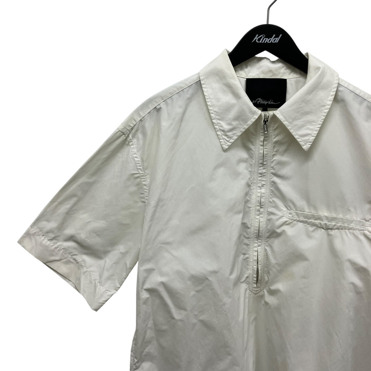 3．1 phillip lim Half-Zip Polo Shirtハーフジップ半袖シャツS221-2345NSCM 古着・中古-5枚目のアイテム画像