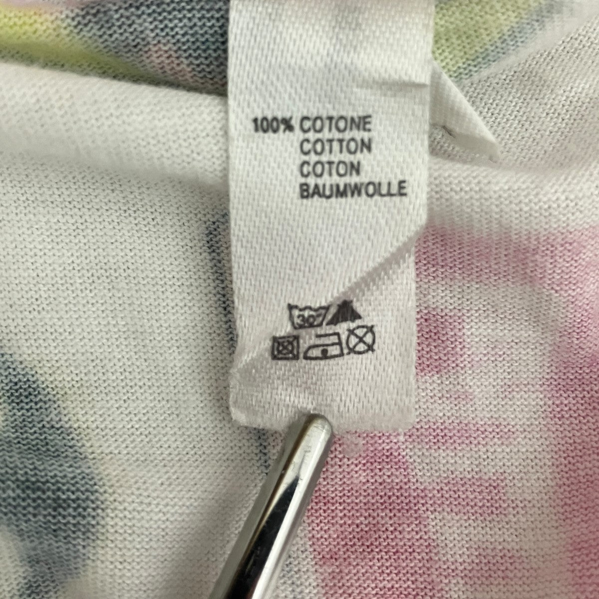 JOHN GALLIANO ハーフボタン総柄Tシャツ 古着・中古-7枚目のアイテム画像