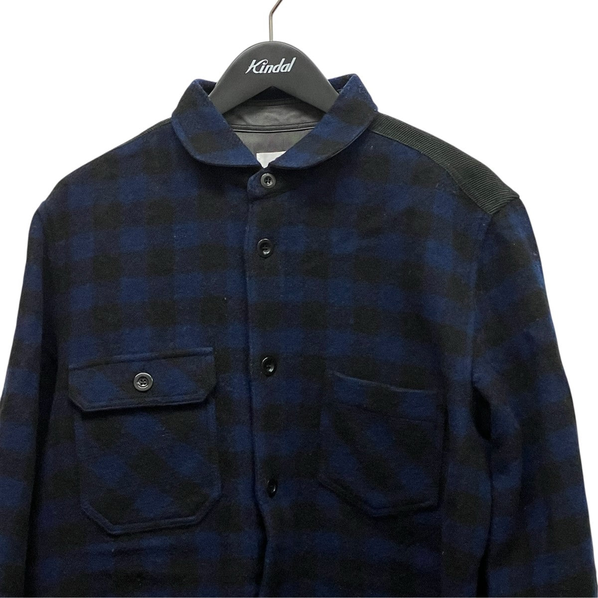 eYe COMME des GARCONS JUNYAWATANABE MAN 19AW切替チェックシャツジャケットWD-B912 古着・中古-3枚目のアイテム画像