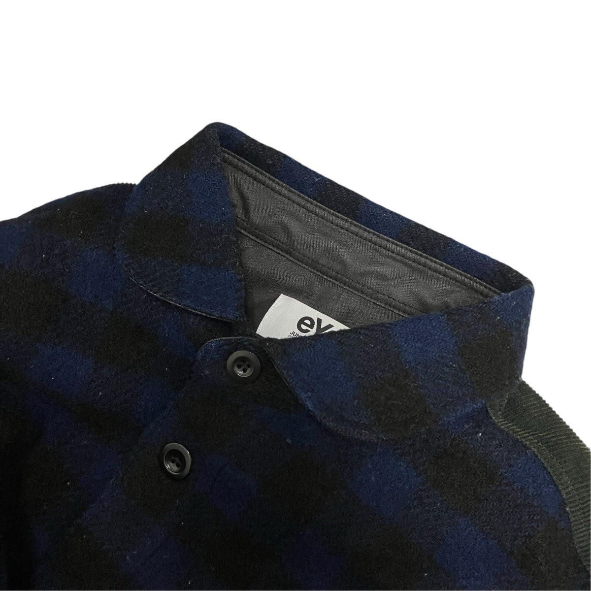eYe COMME des GARCONS JUNYAWATANABE MAN 19AW切替チェックシャツジャケットWD-B912 古着・中古-5枚目のアイテム画像