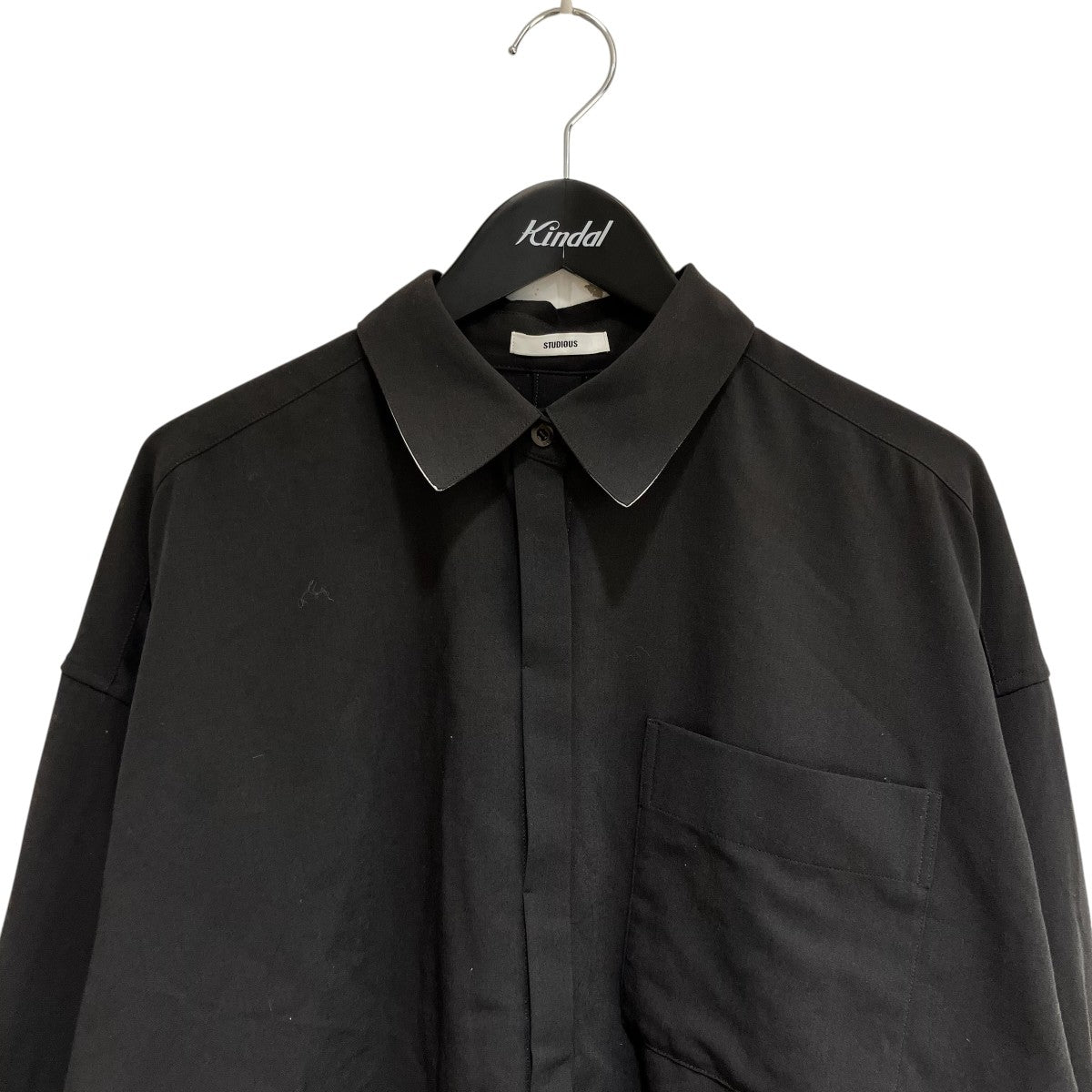 Oversized 4way Shirtバックスリットクロップド長袖シャツ125200004