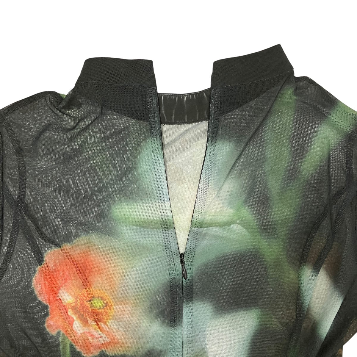 AMERI SMOKE FLOWER FLARE DRESSシースルー総柄ワンピース0125105720100 古着・中古-6枚目のアイテム画像