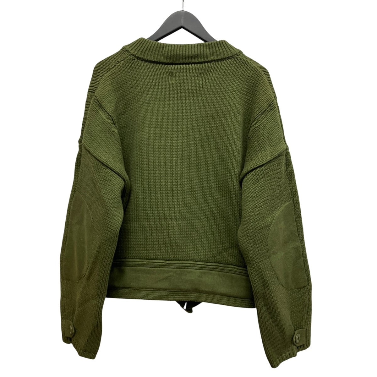 GOAT ESSENCE MOTORCYCLE KNIT JACKETダブルニットカーディガンGE0030 古着・中古-2枚目のアイテム画像