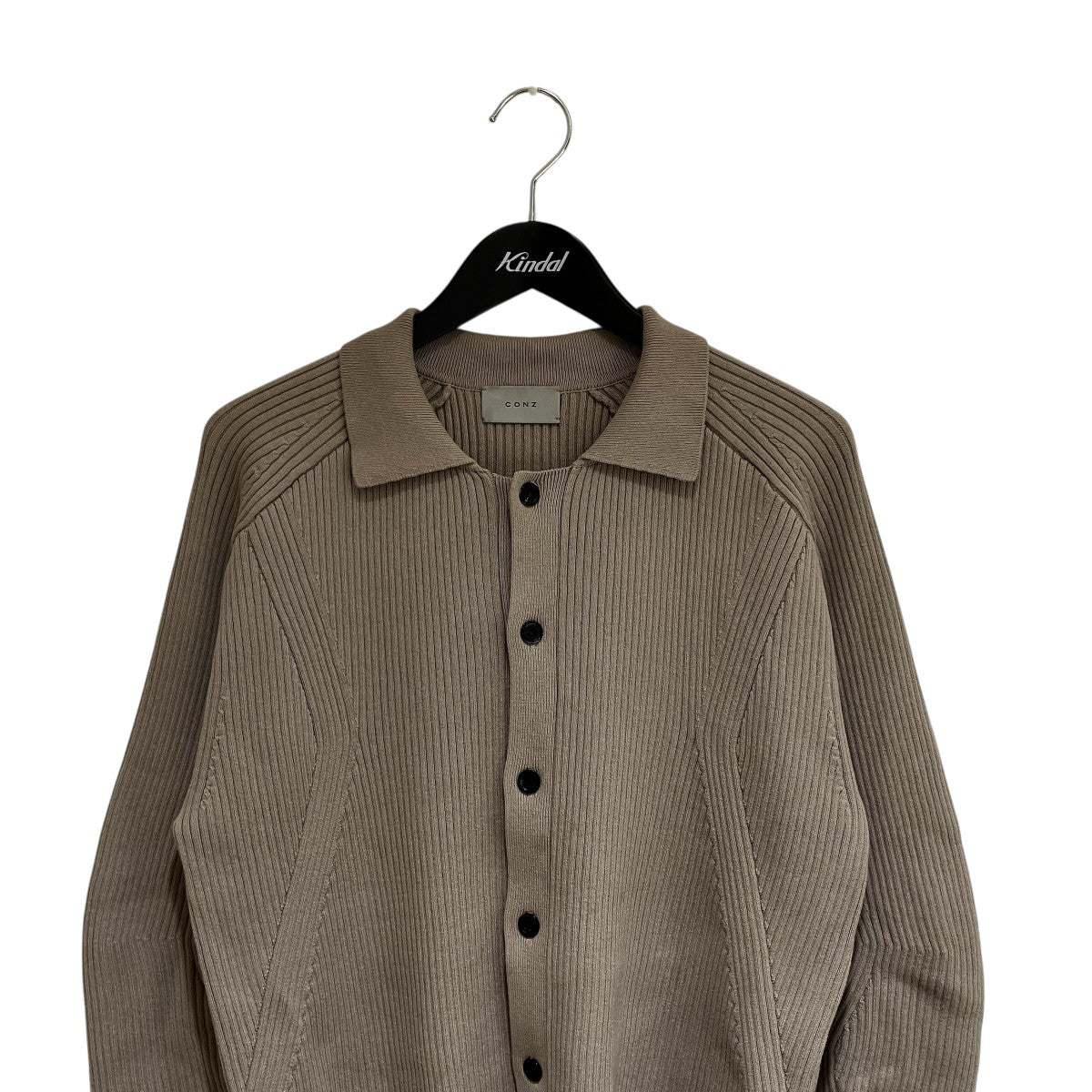 RIBBED SHIRT CARDIGANニットカーディガン305531012