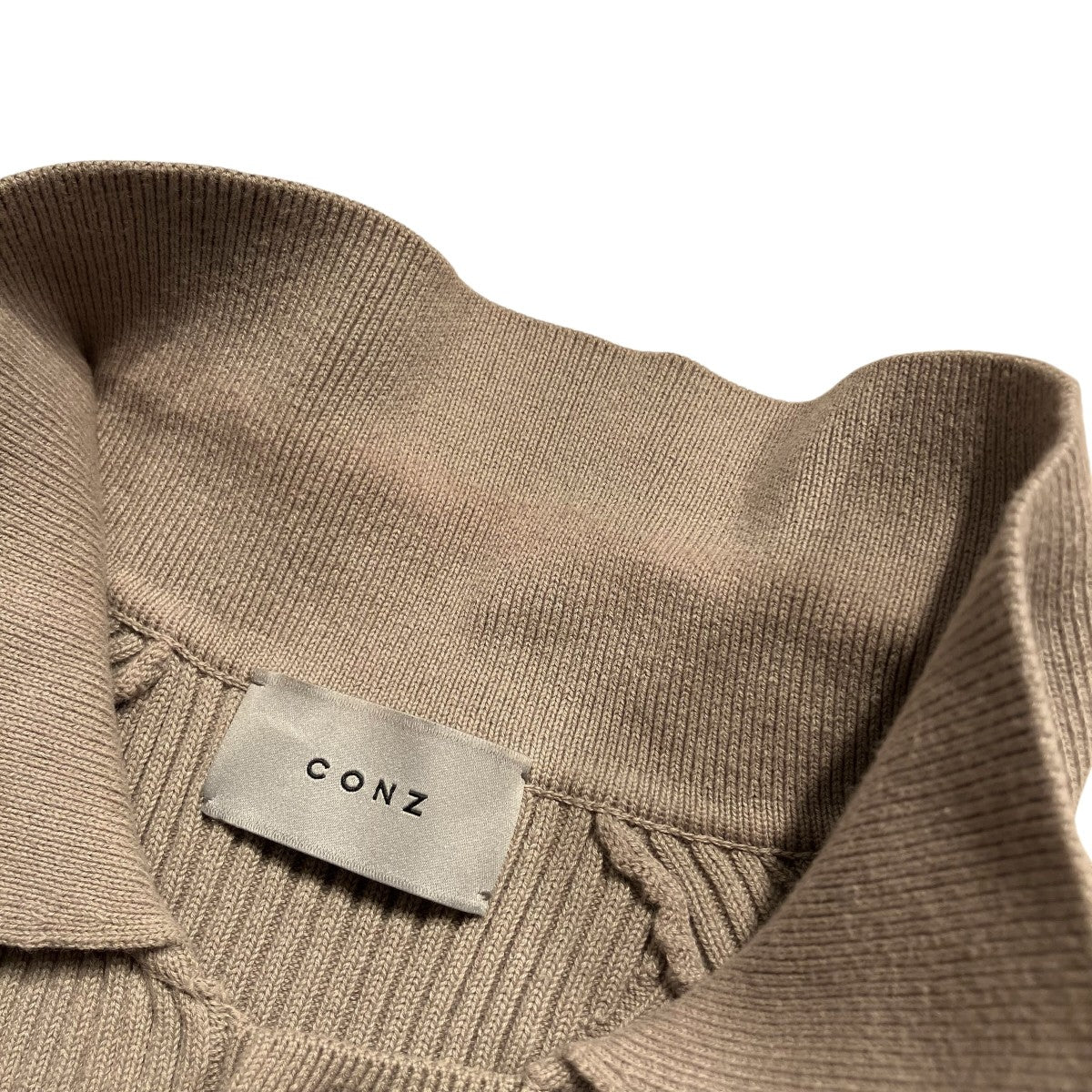 RIBBED SHIRT CARDIGANニットカーディガン305531012