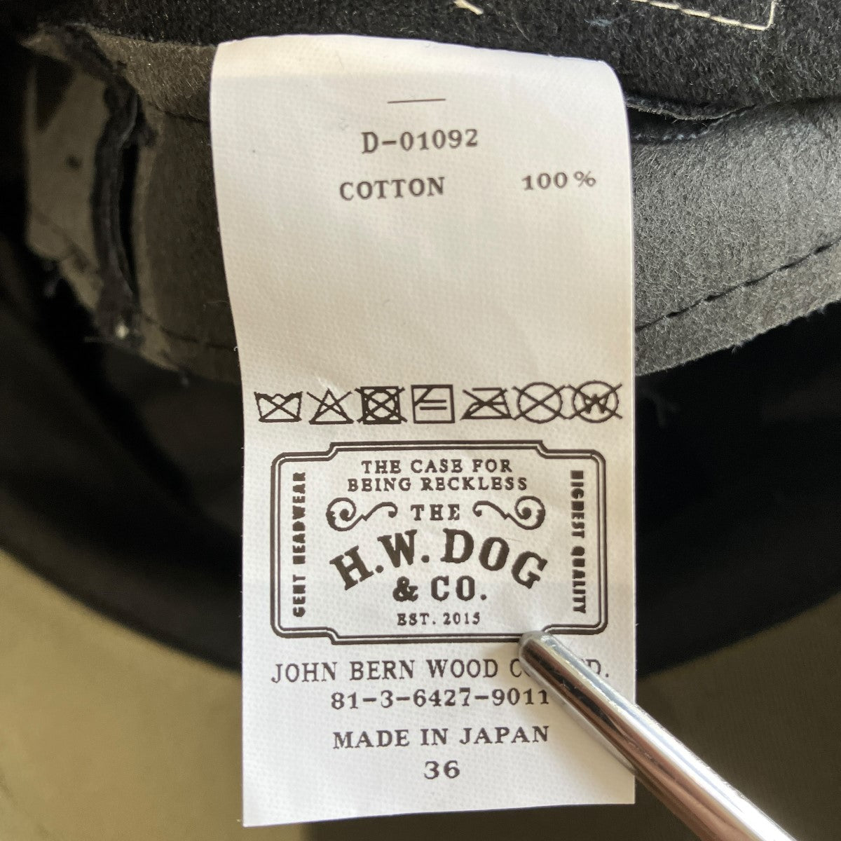 THE H．W．DOG＆CO． NEWSPAPER BOYS CAPキャスケットD-01092 古着・中古-6枚目のアイテム画像