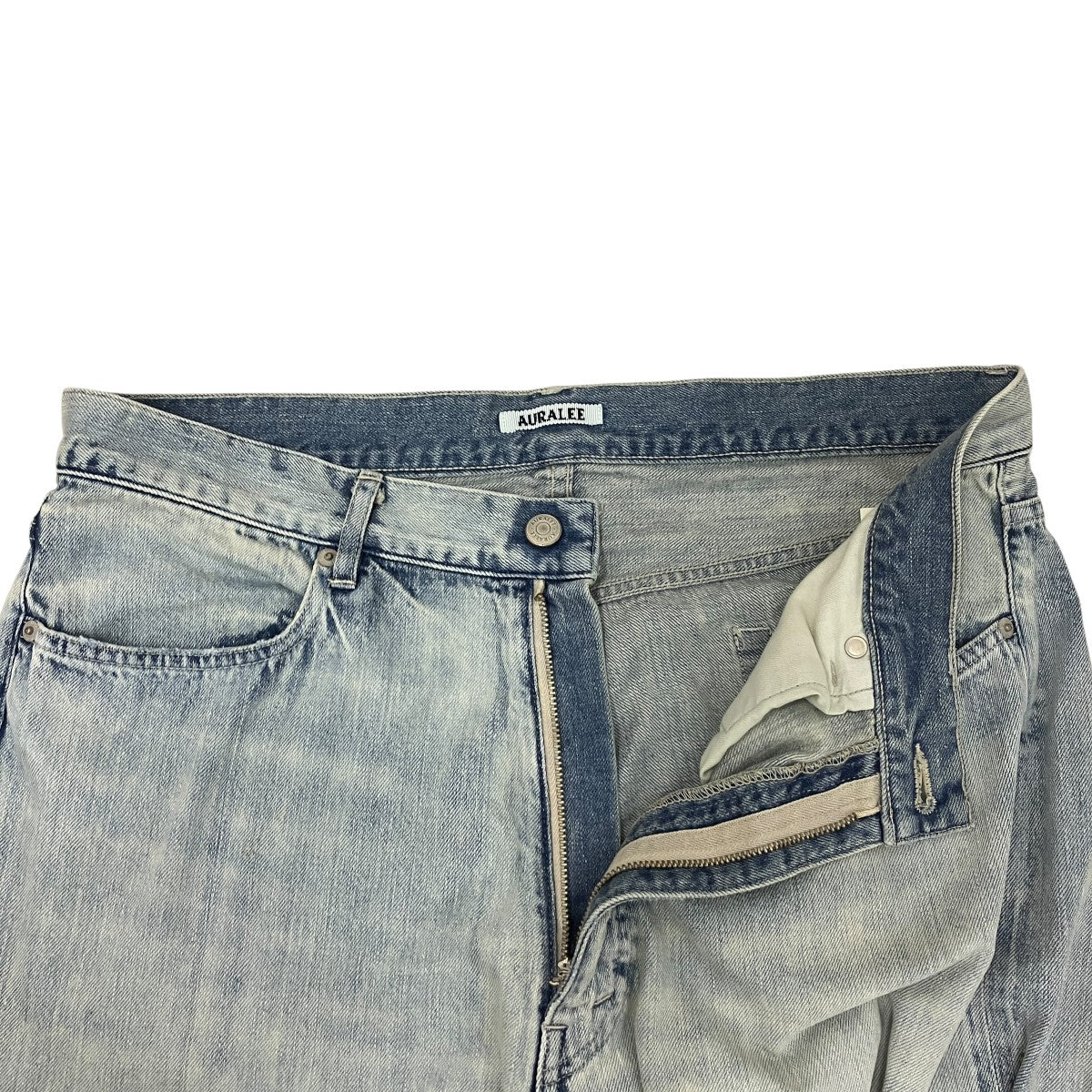 AURALEE 26SSFADED SELVEDGE LIGHT DENIM PANTSデニムパンツA26SP02DE 古着・中古-5枚目のアイテム画像